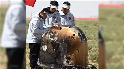 الصين تنجح في مهمة فضائية استثنائية وتنفرد بجلب عينات من الجانب المظلم للقمر.. فيديو