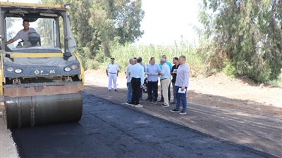 محافظ المنوفية يتفقد أعمال رصف محور مليج – جنزور الجديد