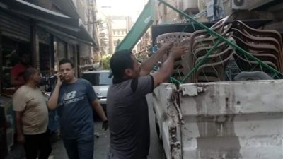 رفع 339 حالة إشغال طريق مخالف بمراكز البحيرة 