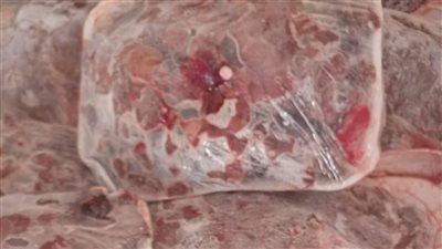 ضبط كبده وكفته مجمدة غير صالحة للاستهلاك الآدمي بالفيوم 