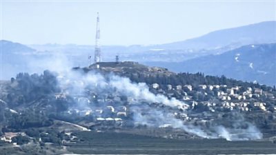 حزب الله يحرق مستوطنة المطلة 