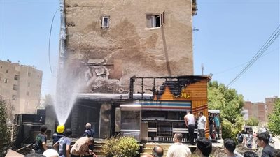 حريق فى مطعم بمدينة طامية بالفيوم بسبب انفجار أسطوانة بوتاجاز