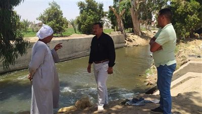 متابعة حالة مياه الري وإزالة مخالفات الأرز بالفيوم 