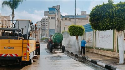 رفع 540 طن قمامة بالمنطقة المركزية بالدقهلية