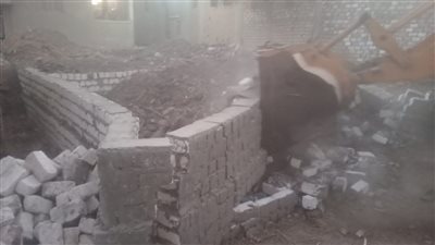 إزالة 7 حالات تعدي على الأراضي الزراعية بالغربية