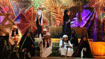 مسرح السامر يشهد عرض آه يا ليل يا قمر لقومية أسوان