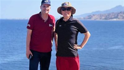 مغامرة سياحية لسفير كوريا الجنوبية وقرينته بمدينة دهب