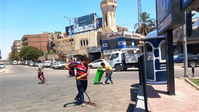أسوان: رفع 762 حالة إشغال طريق بنطاق حى غرب 