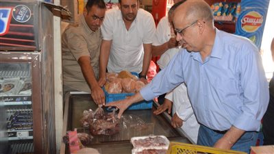ضبط 42 كيلو لحوم فاسدة بمركز السنطة في الغربية