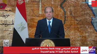 الرئيس السيسي: من عام 2013 حتى الآن انتقلنا من حال إلى حال