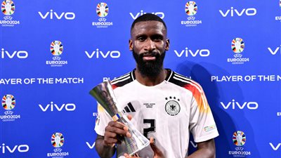روديجر الأفضل في مباراة ألمانيا والدنمارك باليورو