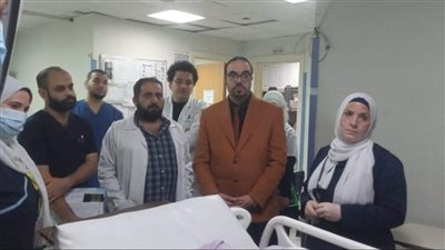 وكيل مديرية الصحة بالقليوبية يجري جولة مرورية بمستشفى أبو المنجا المركزي