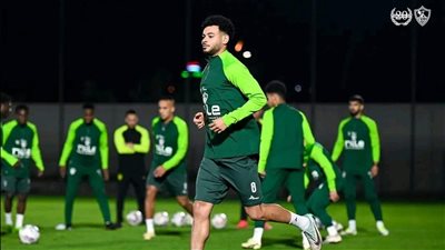 فقره بدنيه للاعبى الزمالك على هامش التدريبات 