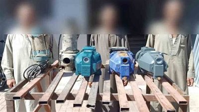  القبض على عصابة سرقة مواتير المياه