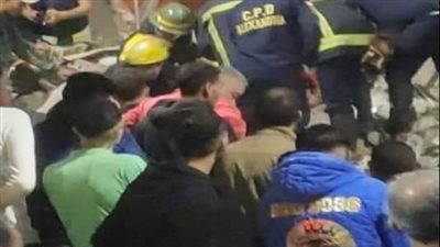 مسلسل انهيار عقارات الاسكندرية يصل محطته الجمرك أسفر مصرع سيدة 