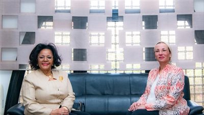 وزيرة البيئة تستقبل المديرة التنفيذية لوكالة النيباد 