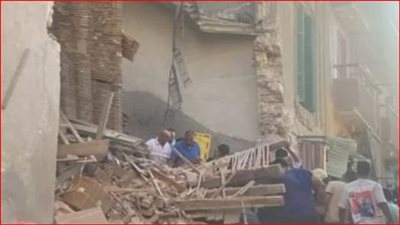 التحقيق في انهيار عقار في بولاق ومصرع وإصابة 5 أشخاص