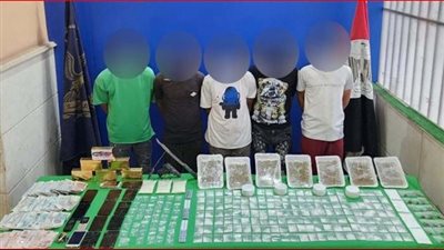 الأمن يداهم بؤرة إجرامية.. بحوزتهم مخدرات بـ 3.6 مليون جنيه 