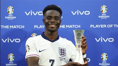 ساكا رجل مباراة إنجلترا وسويسرا في يورو 2024