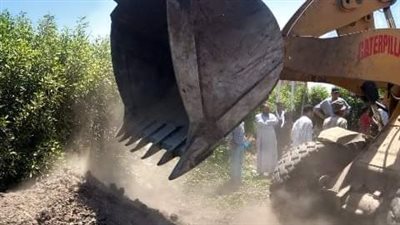 إزالة 22 حالة تعدٍ على الأراضي الزراعية وأملاك الدولة بالشرقية