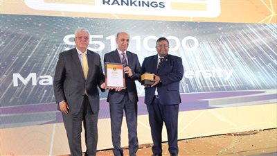 تكريم جامعة المنصورة  لتقدمها 200 مركز بالتصنيف الإنجليزي QS 