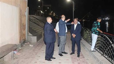 محافظ القليوبية يتفقد ممشى أهل مصر ببنها