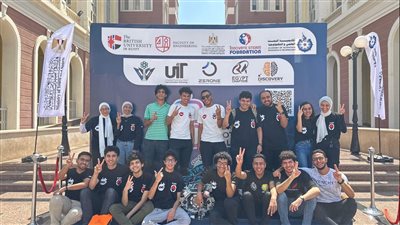 طلاب نادي الروبوتات بالجامعة اليابانية يحصدون المركز الثاني بمسابقة Go Dive Derby  