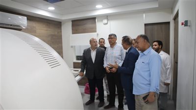 محافظ الجيزة: صيانة شبكات المرافق بمستشفى مبارك المركزى بمنشأة القناطر