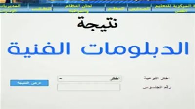 نتيجة الدبلومات الفنية 2024 برقم الجلوس