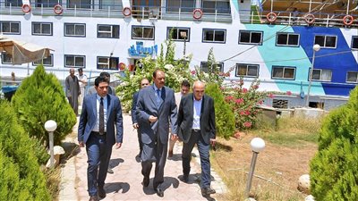 محافظ سوهاج يتفقد مرسى ناصر السياحي واستراحة كبار الزوار 