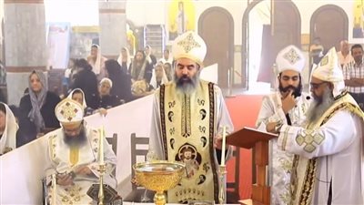 تفاصيل احتفال كنيسة مارمينا بعيد الرسل في كفر الشيخ