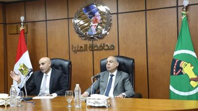 محافظ المنيا يستقبل وزير التربية والتعليم لمناقشة خطط تطوير التعليم 