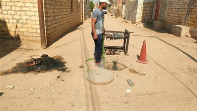 مياه القناة: استمرار أعمال الملس والتطهير لشبكات الصرف الصحى