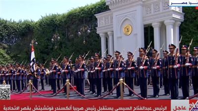 مراسم استقبال رسمية لرئيس صربيا بقصر الاتحادية (شاهد)