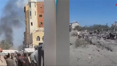 لقطات حية للقصف الإسرائيلي على خان يونس جنوبي قطاع غزة (شاهد)