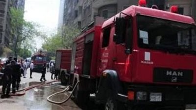 اندلاع حريق داخل عقار في البدرشين
