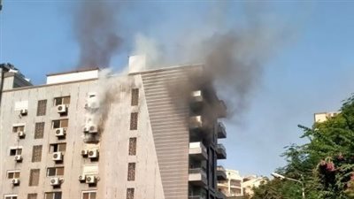 نشوب حريق بالقرب من منطقة أرض اللواء بالجيزة 