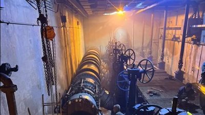 رئيس مياه القناة: الانتهاء من أعمال صيانة خط الطرد في أبوعطوة