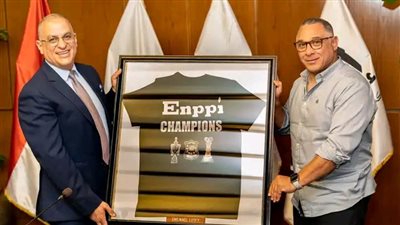 شركة إنبي تكرم أبطال تنس الطاولة بعد الثلاثية التاريخية