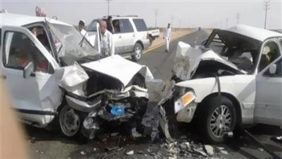 مصرع عاملين  إثر انقلاب تروسيكل على الصحراوي الغربي بالمنيا