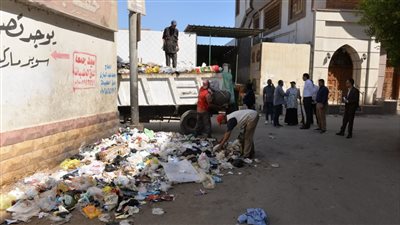 رفع  720 طن قمامة بالمنطقة المركزية بالدقهلية