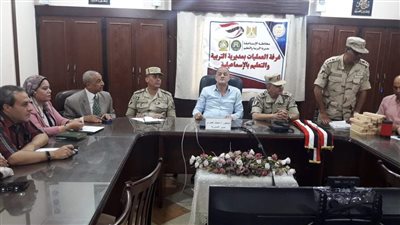 تعليم الإسماعيلية تناقش الاستعداد للمشاركة في التدريب العملي المشترك صقر 123