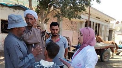 قافلة طبية علاجية بيطرية بقرية جزيرة النص بالشرقية