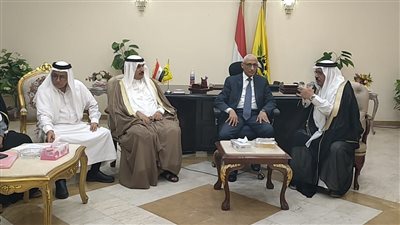 محافظ شمال سيناء يستقبل ابوجهامة شيخ مشايخ المجاهدين والعواقل 