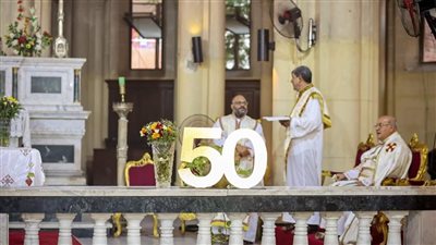 تفاصيل احتفالية اليوبيل الذهبي الكهنوتي للأب يوسف الفرنسيسكاني.. شاهد