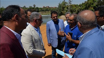 محافظ الإسماعيلية يتفقد مشروع إنشاء كوبري معدني أعلى مصرف المحسمة