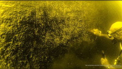  اكتشاف نقوش بعض ملوك الدولة الحديثة والعصر المتأخر تحت مياه النيل بأسوان