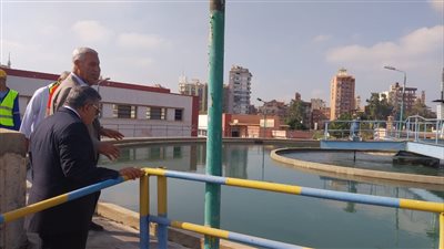 محافظ الدقهلية يتفقد أعمال توسعات محطة مياه شربين