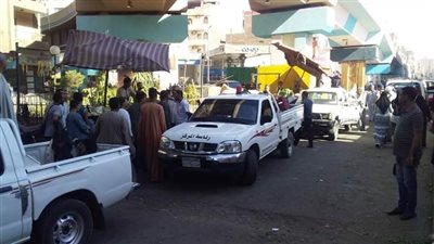 حملة لرفع الإشغالات والمرافق بمدينة نجع حمادى