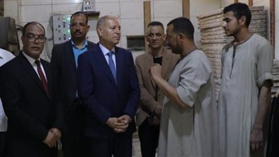 محافظ القاهرة يتفقد مخبزًا للخبز المدعم بمنطقة كفر العلو بحلوان